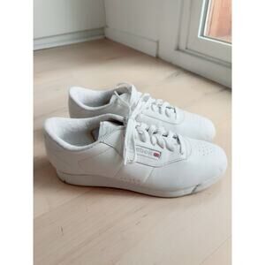 Reebok Princess Sneakers/Tennis Shoes Womens Size 10 White Classic